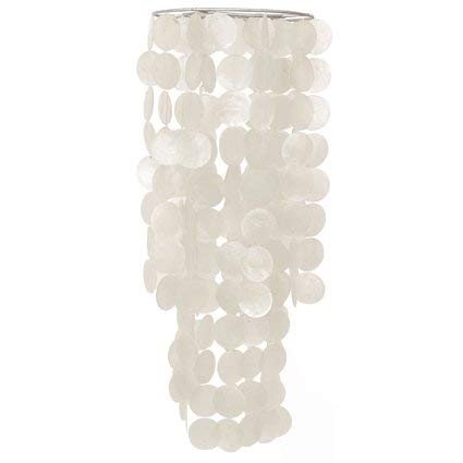 Zen 5 Capiz Shell Windchime, White #SH7