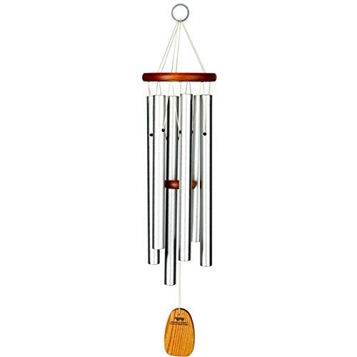 Woodstock Medium Amazing Grace Chime, Sandblast Silver- Inspirational Collection