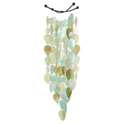 Cool Tones Capiz Shell Windchime