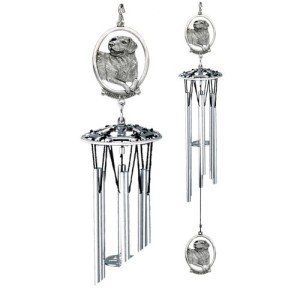 Pewter Labrador Wind Chimes