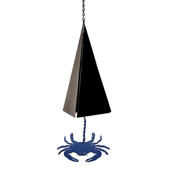 North Country Wind Bells Chesapeake Bell with Blue Crab - 3 Tones