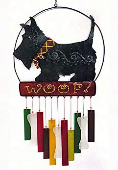 KensingtonRow Home Collection Wind Chimes - Scottish Terrier Wind Chime - Scotty Windchime - Wind Chimes