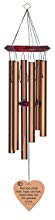 Chimesofyourlife wed-corinthians 13:13-heart-27-bronze Corinthians 13:13 Wedding Wind Chime, 27-Inch, Bronze