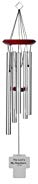 Chimesofyourlife psalm23-cross-19-silver Psalm 23:1 Holy Cross Memorial Wind Chime, 19-Inch, Silver