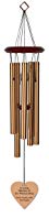 Chimesofyourlife ch-heart-19-bronze Child Heart Memorial Wind Chime, 19-Inch, Bronze