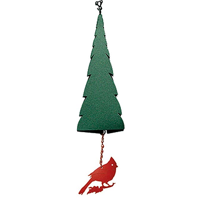 North Country Wind Bells Pointed Fir of the North™ with Cardinal - 3 Tones