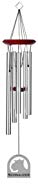 Chimesofyourlife E4151 Wind Chime, Schnauzer/Silver, 19-Inch