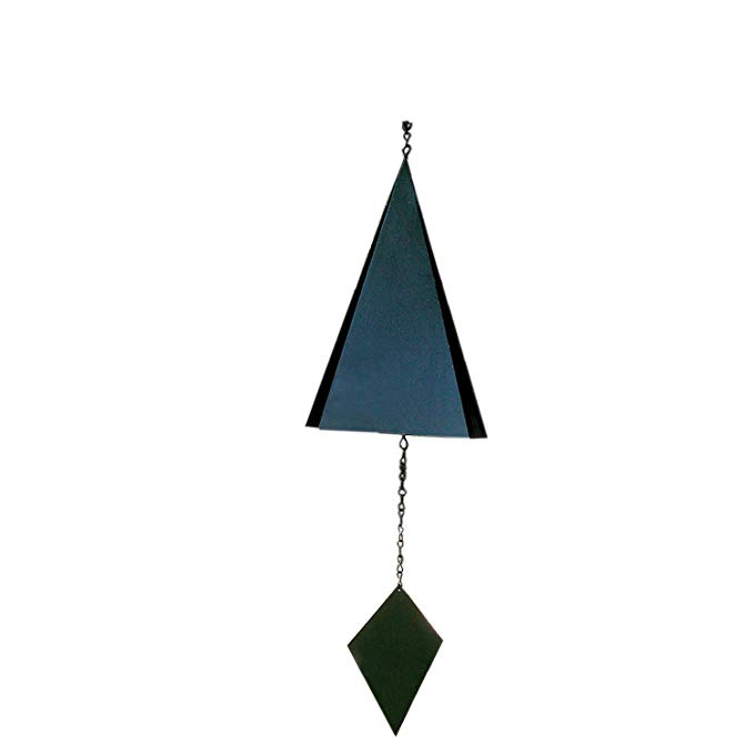 Rome 9616 Lonesome Canyon Wind Bell, Black Powder Coated Steel, 28-Inch Height