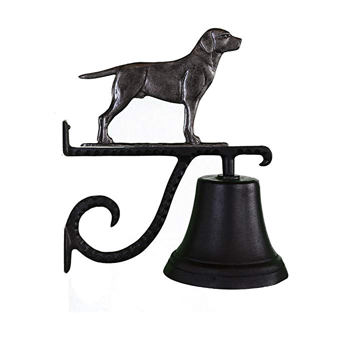 Montague Metal Products Cast Bell with Swedish Iron Retriever