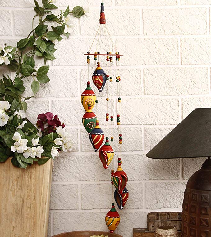 Unravel India Teracotta Shankh Wind Chime