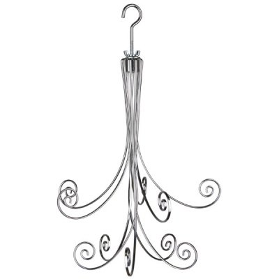 Woodstock Chimes Fiddlehead Two-Tier Hanging Display - Silver