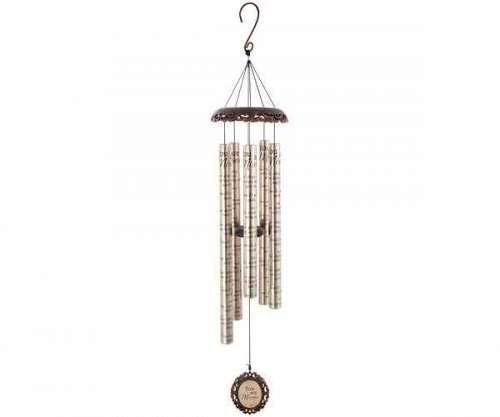 Carson Home Accents Vintage Sonnet Wind Chime, 40-Inch Length, You are Missed