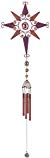 StealStreet SS-G-99874 Wind Chime Copper and Gem Star Hanging Garden Decoration Collection Bell