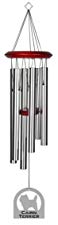 Chimesofyourlife E4414 Wind Chime, Cairn Terrier/Silver, 27-Inch