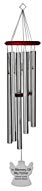 Chimesofyourlife fa-angel-35-silver Father Angel Memorial Wind Chime, 35-Inch, Silver