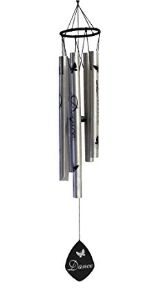 Jade Garden F342401 Silver 'Dance' Wind Chime