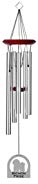 Chimesofyourlife E4392 Wind Chime, Bichon Frise/Silver, 19-Inch