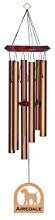 Chimesofyourlife E4358 Wind Chime, Airedale/Bronze, 27-Inch