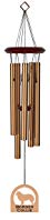 Chimesofyourlife E6396 Wind Chime, Border Collie/Bronze, 19-Inch