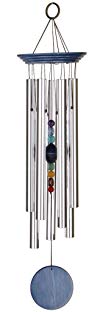 Woodstock Large Chakra Seven Stones Wind Chime, Eastern Energies Collection