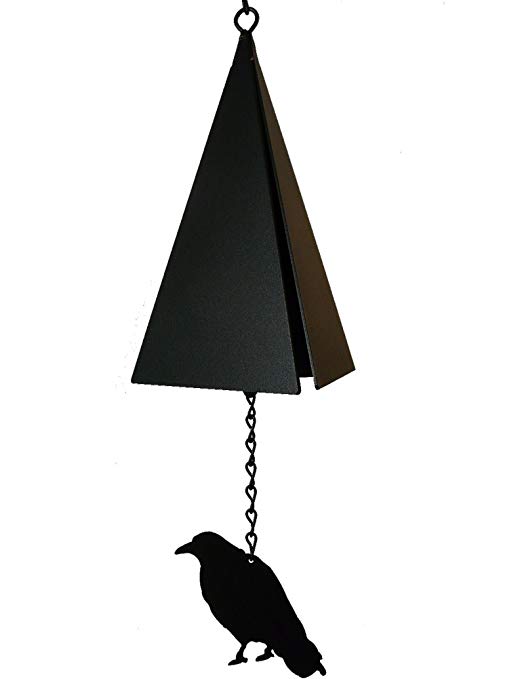 American Harbor 3-Tone Wind Bell with Raven Wind Catcher