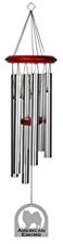 Chimesofyourlife E4265 Wind Chime, American Eskimo Dog/Silver, 27-Inch