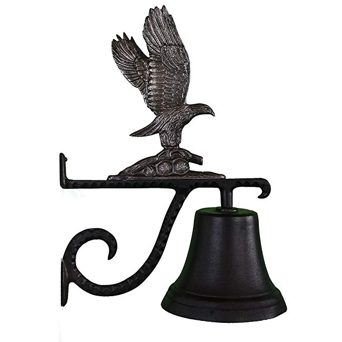 Montague Metal Products Cast Bell with Swedish Iron Eagle