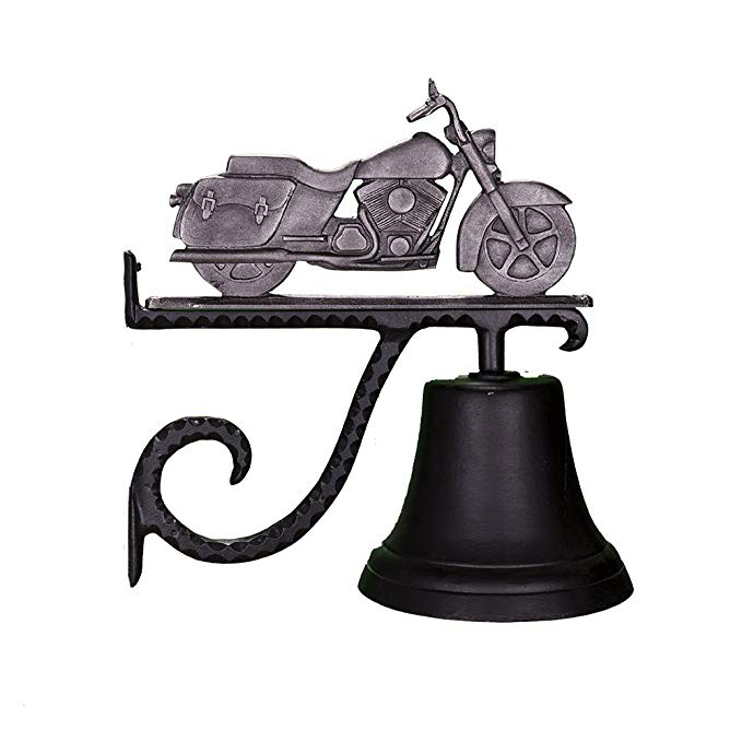 Montague Metal Products Cast Bell with Swedish Iron Motorcycle