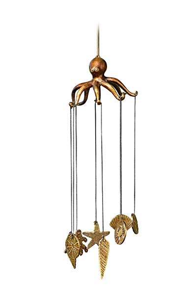 SPI Home Octopus and Seashell Aluminum Windchime