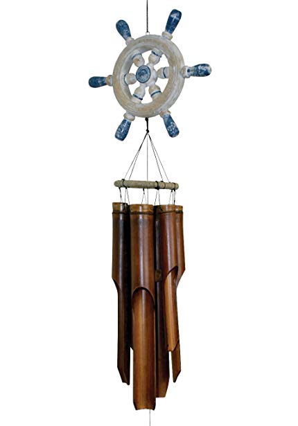 Cohasset 209 Ships Wheel Bamboo Wind Chime