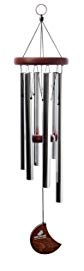 Euforyjam 28 - Inch Tuned Moon Wind Chime, Silver