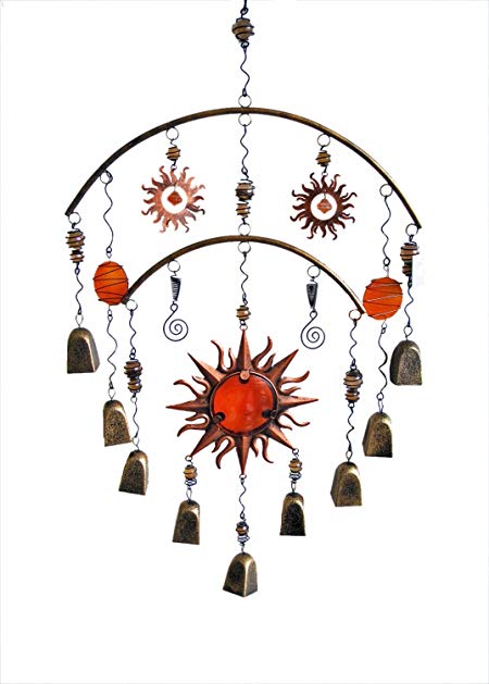 Continental Art Center Two Tiers Sun Wind Chime